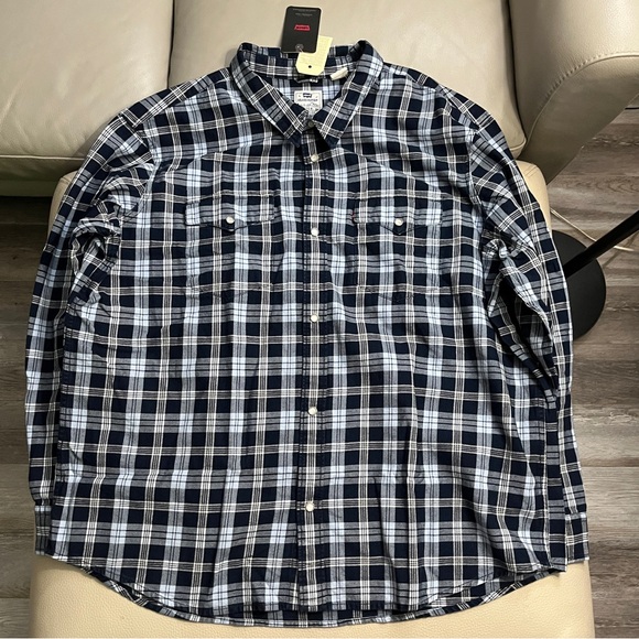 NWT - Levi’s Premium Men’s Relaxed Fit Western Shirt - Size XXL - Picture 5 of 14